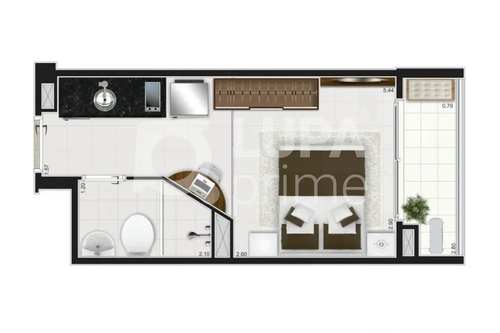 Apartamento, 1 quarto, 20 m² - Foto 7