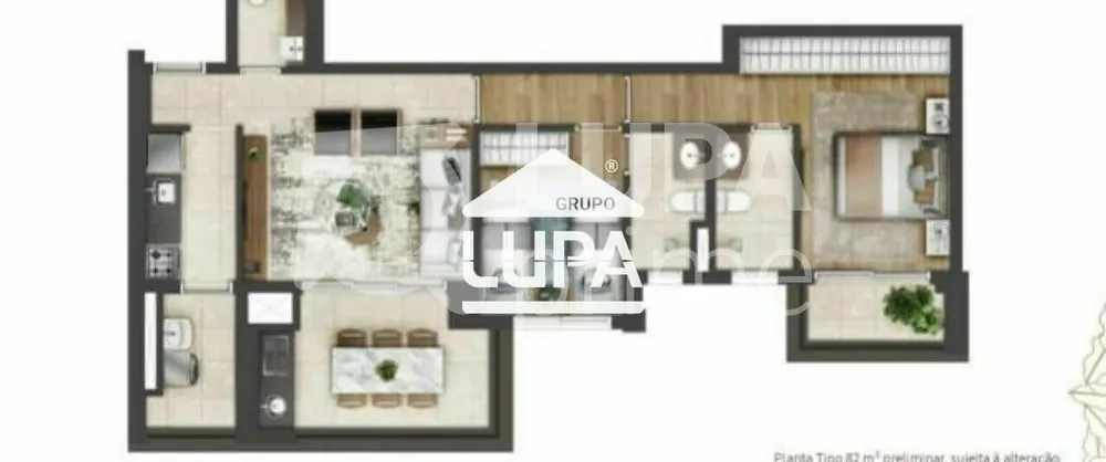 Apartamento, 2 quartos, 83 m² - Foto 4