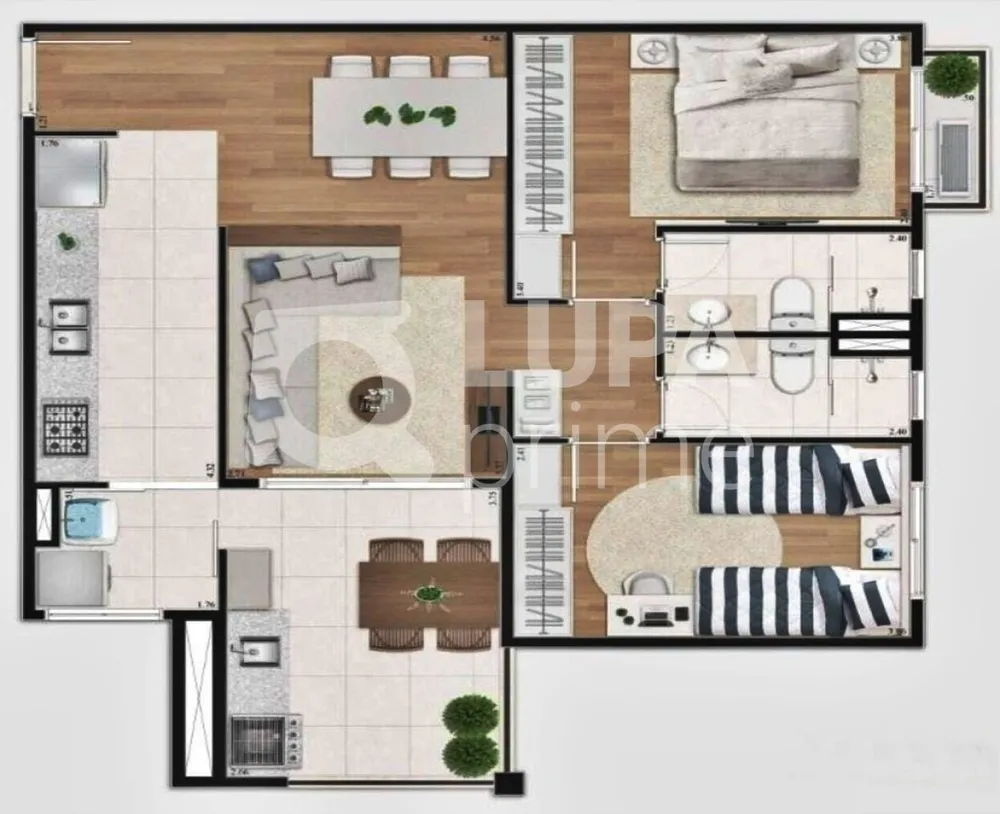 Apartamento, 2 quartos, 75 m² - Foto 8