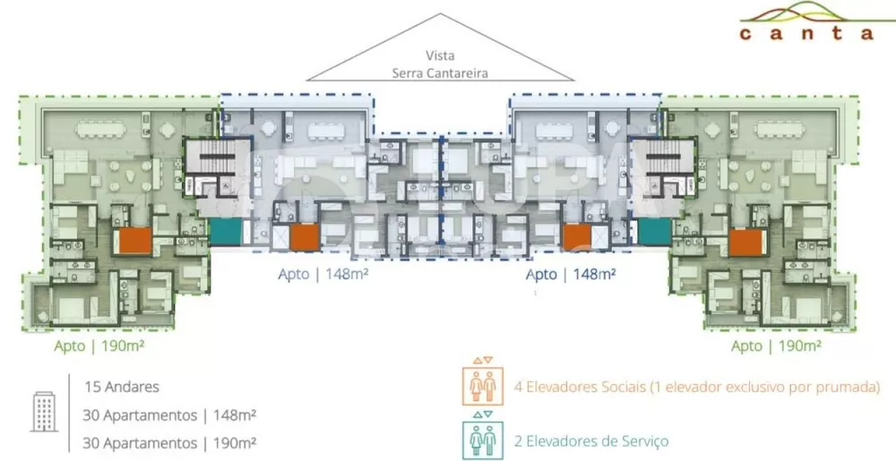 Apartamento à venda com 3 quartos, 148m² - Foto 7