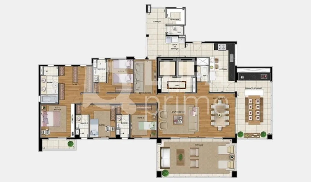 Apartamento, 4 quartos, 264 m² - Foto 5