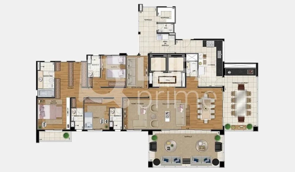Apartamento, 4 quartos, 264 m² - Foto 9