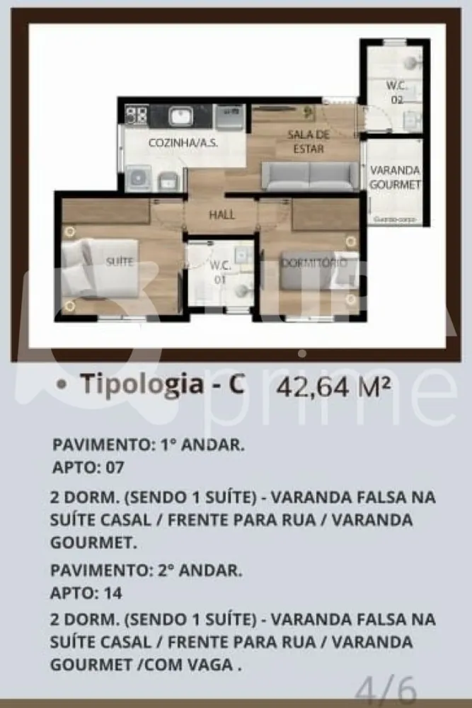 Apartamento, 1 quarto, 27 m² - Foto 3
