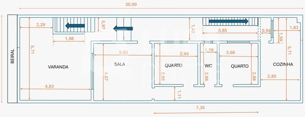 Casa, 3 quartos, 80 m² - Foto 12