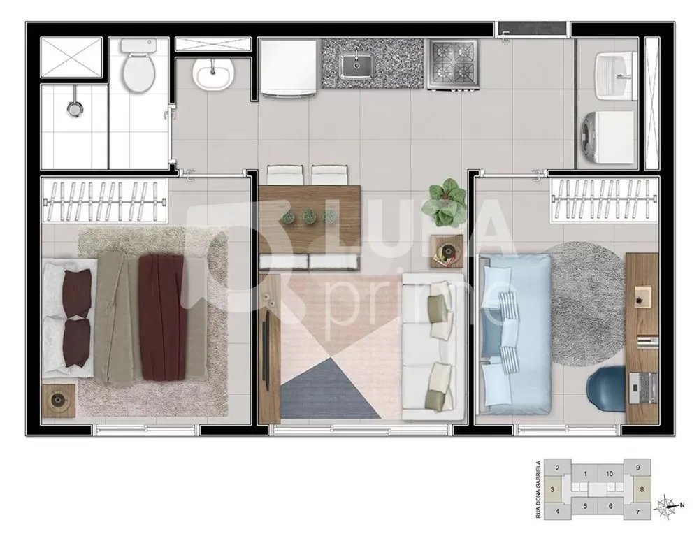 Apartamento, 2 quartos, 37 m² - Foto 12