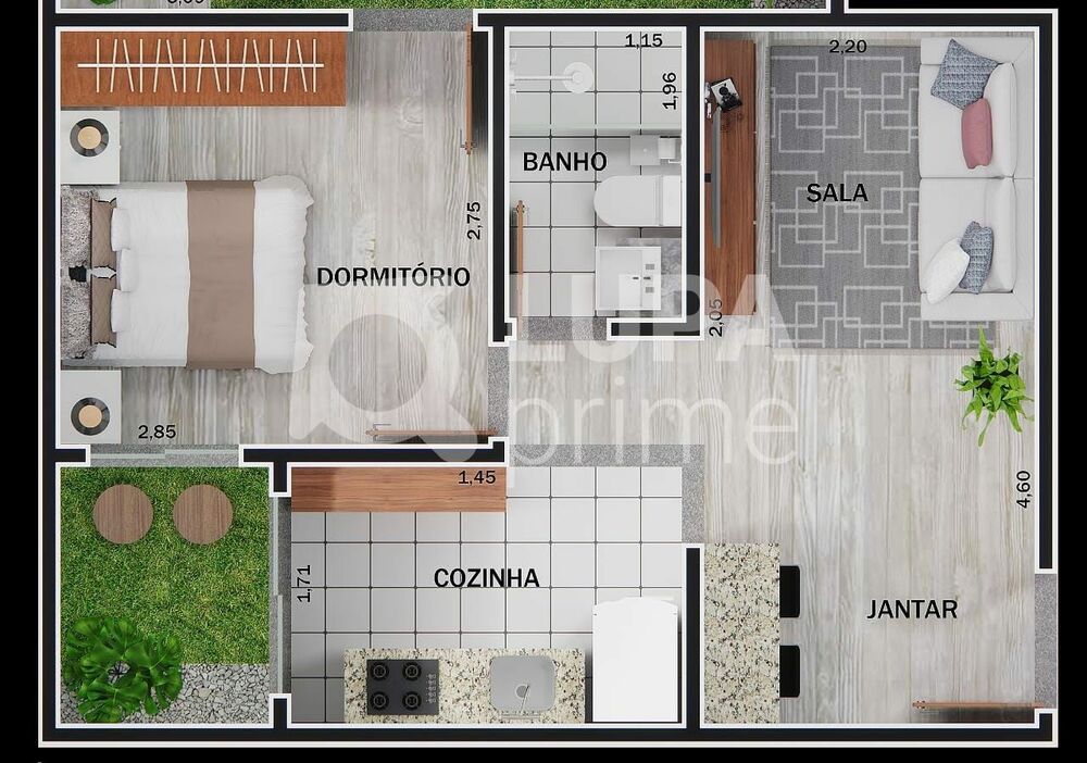 Apartamento, 1 quarto, 28 m² - Foto 3