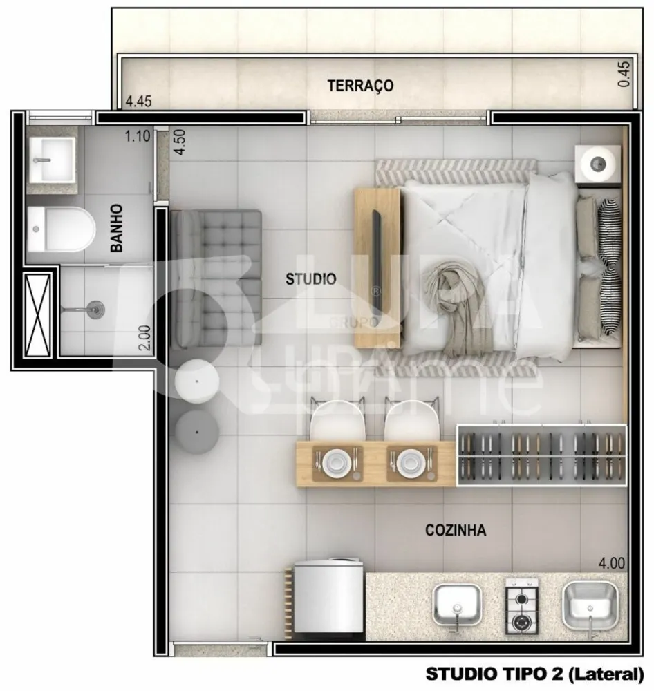 Apartamento, 1 quarto, 25 m² - Foto 5