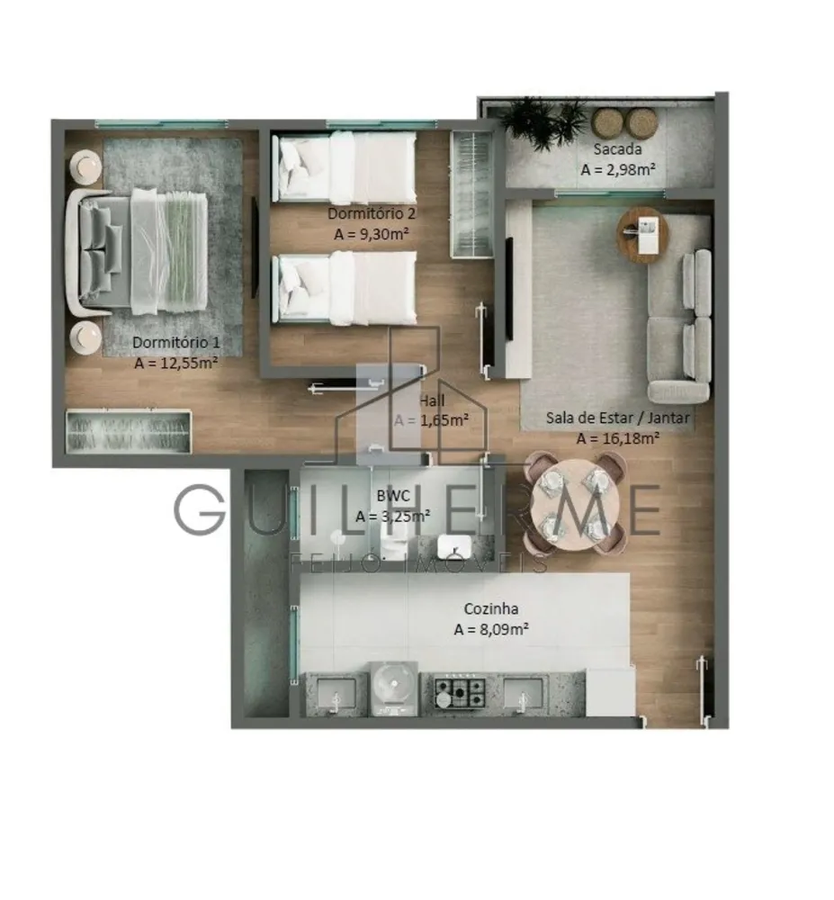 Apartamento, 2 quartos, 61 m² - Foto 10