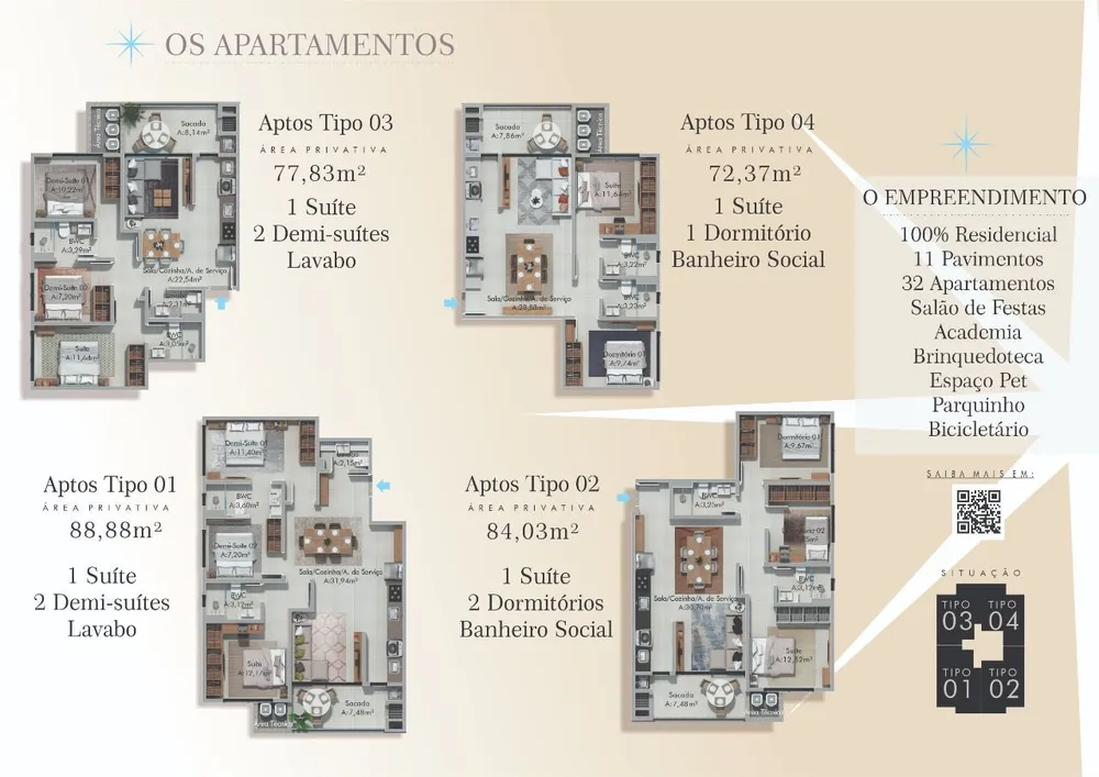 Apartamento, 3 quartos, 88 m² - Foto 4