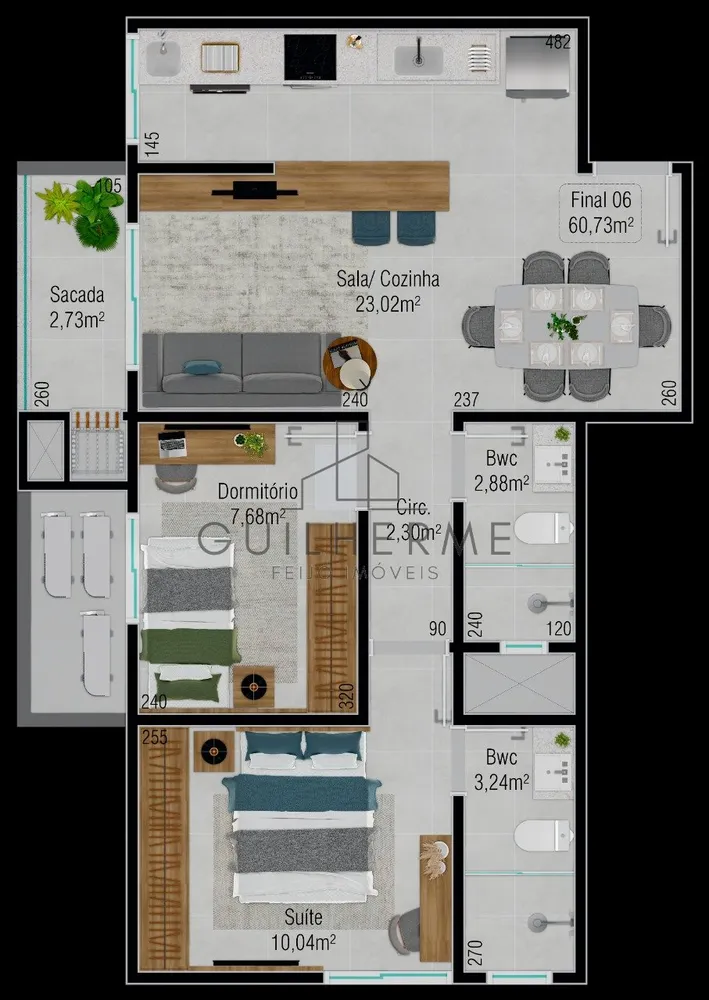 Apartamento, 2 quartos, 62 m² - Foto 17