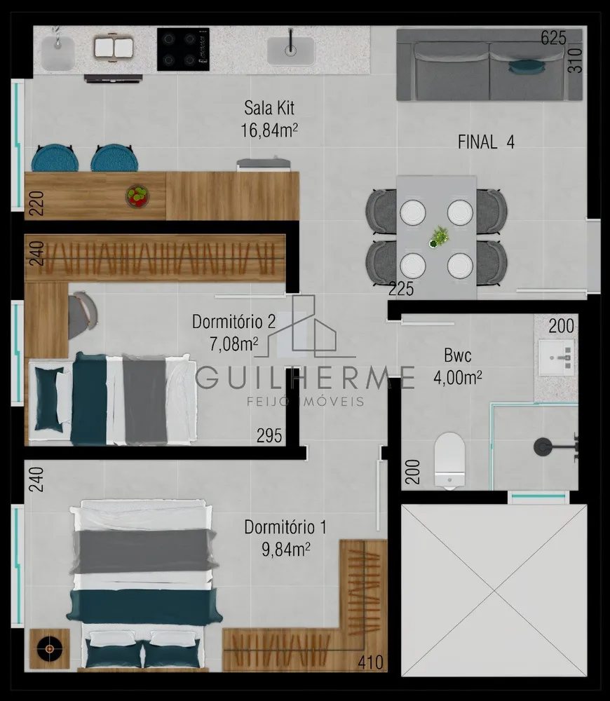 Apartamento, 2 quartos, 44 m² - Foto 10