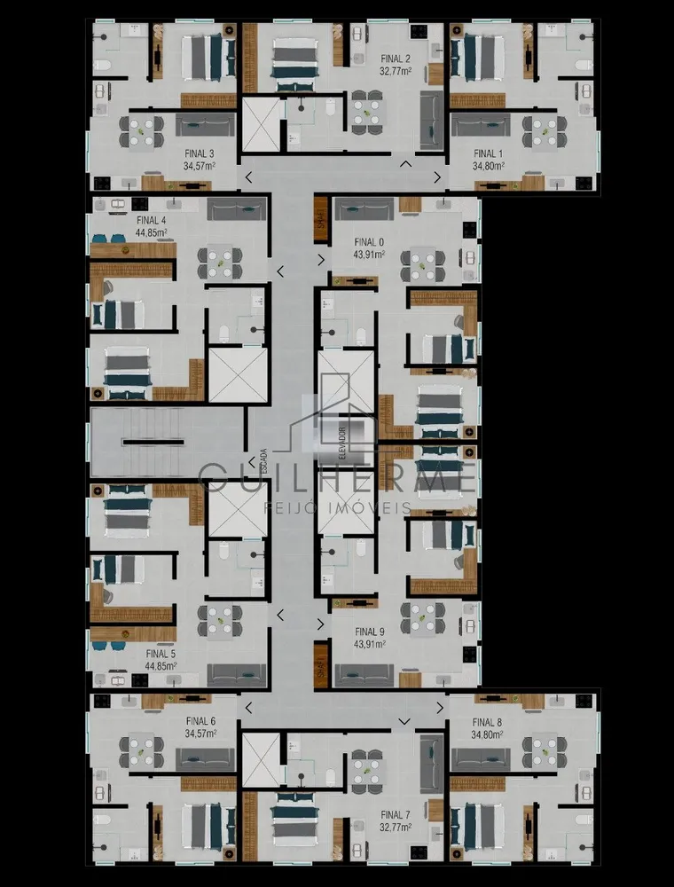 Apartamento, 2 quartos, 44 m² - Foto 9