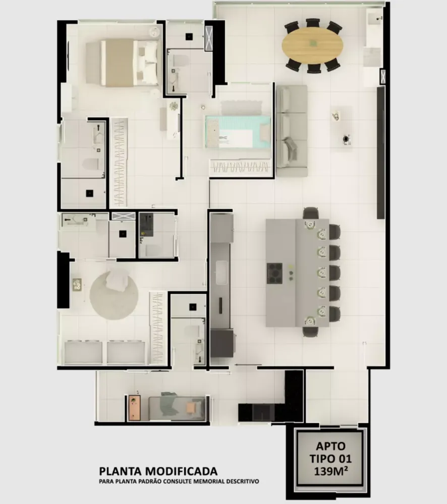 Apartamento, 3 quartos, 139 m² - Foto 4