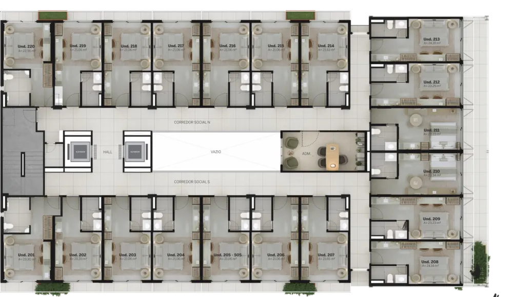 Casa, 1 quarto, 41 m² - Foto 2