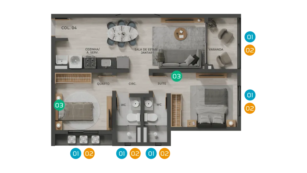 Casa, 3 quartos, 114 m² - Foto 8