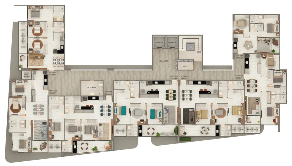 Apartamento, 3 quartos, 94 m² - Foto 4