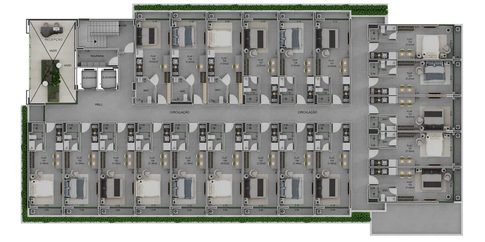 Apartamento, 1 quarto, 27 m² - Foto 1