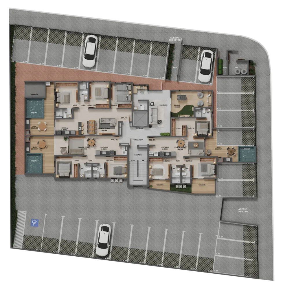 Apartamento, 3 quartos, 75 m² - Foto 2