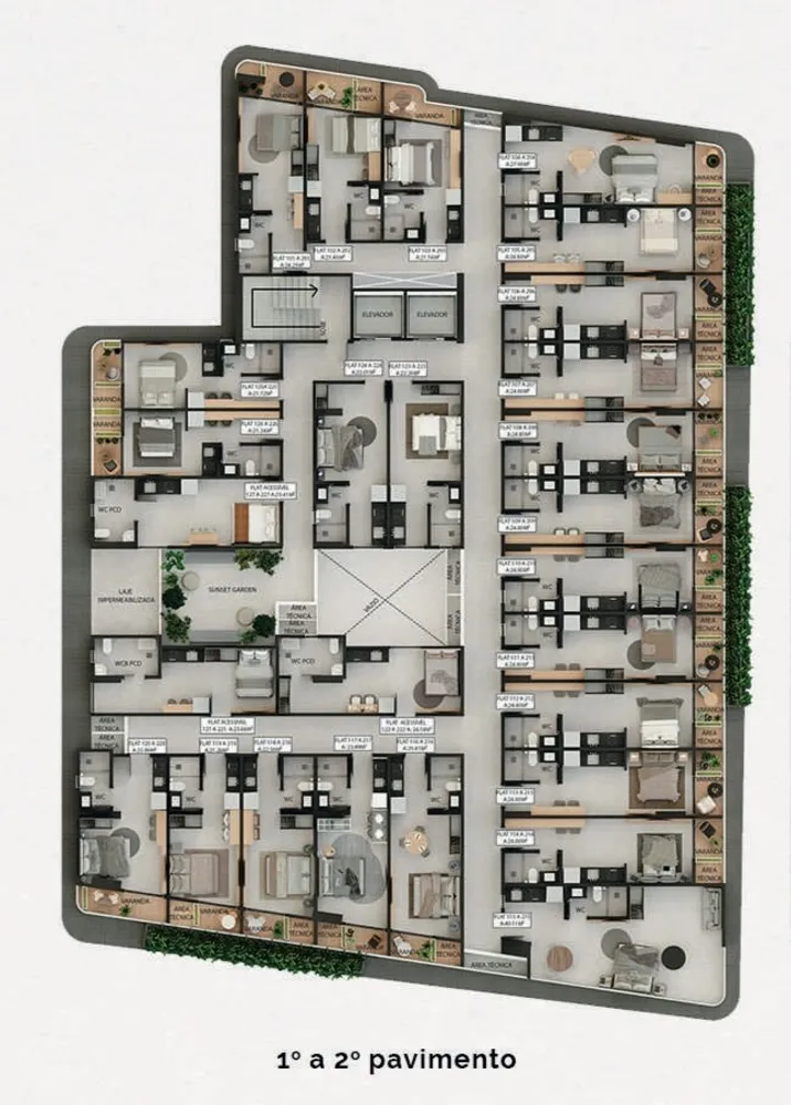 Apartamento, 1 quarto, 22 m² - Foto 1