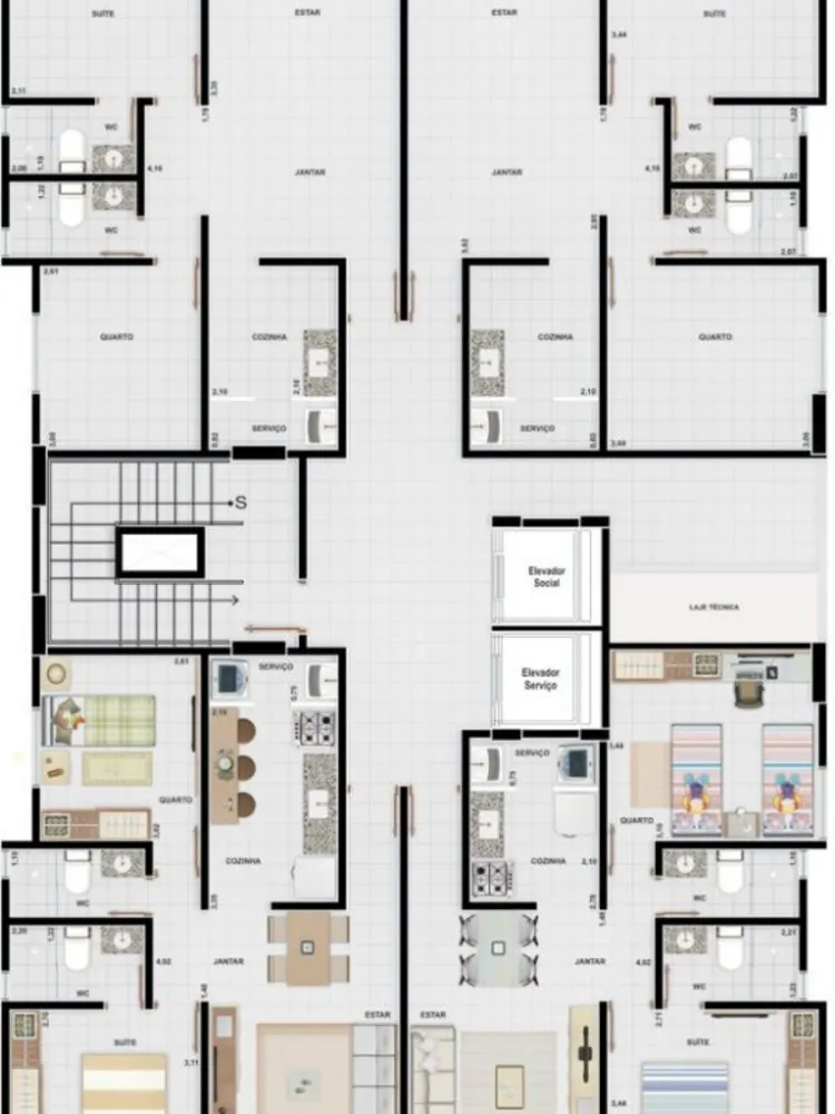 Apartamento, 2 quartos, 55 m² - Foto 2