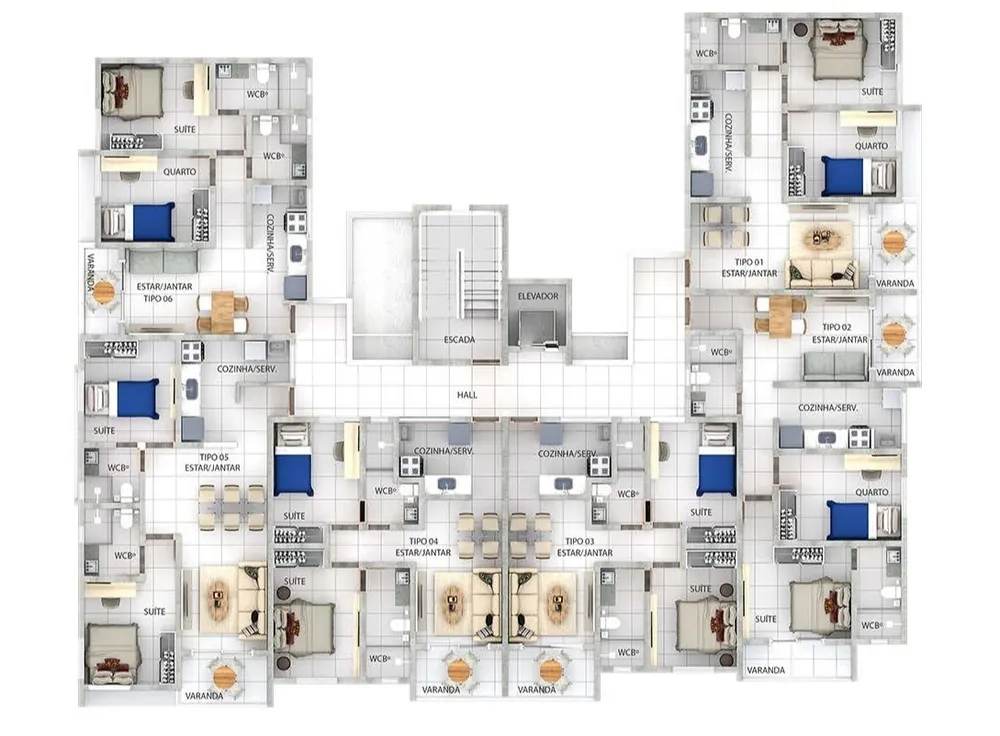 Apartamento, 2 quartos, 61 m² - Foto 4