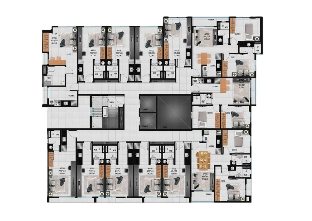 Apartamento, 1 quarto, 32 m² - Foto 3