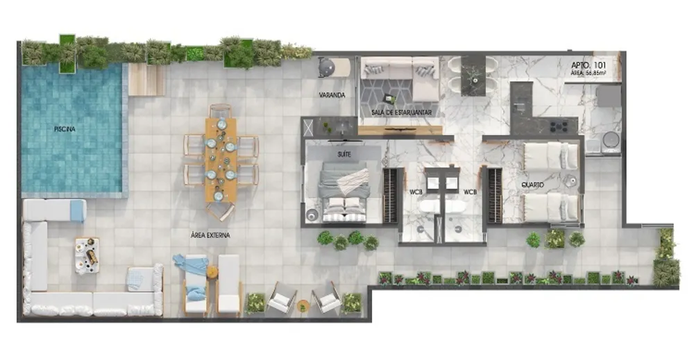 Apartamento, 2 quartos, 56 m² - Foto 16