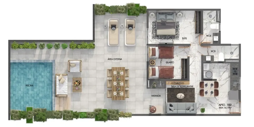 Apartamento, 2 quartos, 56 m² - Foto 15
