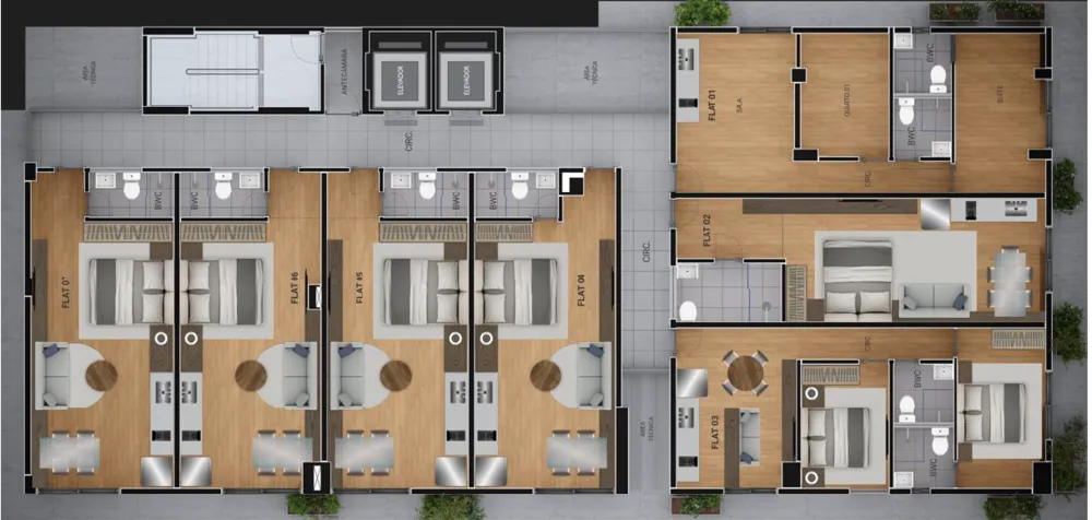 Apartamento, 2 quartos, 60 m² - Foto 1