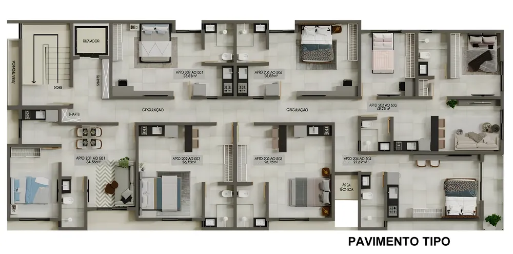 Apartamento, 2 quartos, 48 m² - Foto 2