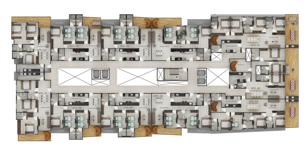 Cobertura, 3 quartos, 199 m² - Foto 2