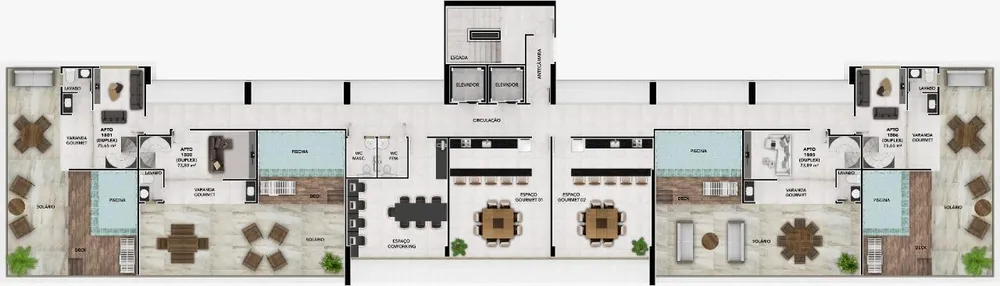Cobertura, 3 quartos, 158 m² - Foto 2
