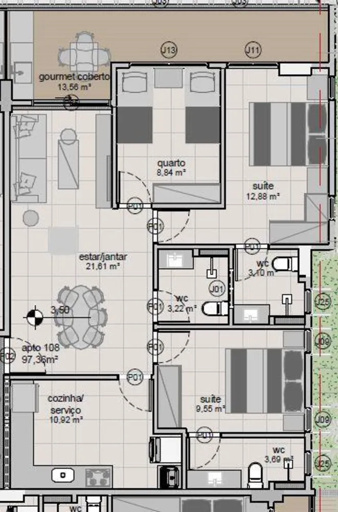 Casa, 2 quartos, 78 m² - Foto 9