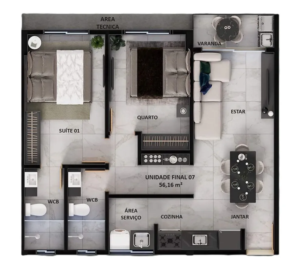 Apartamento, 1 quarto, 28 m² - Foto 7