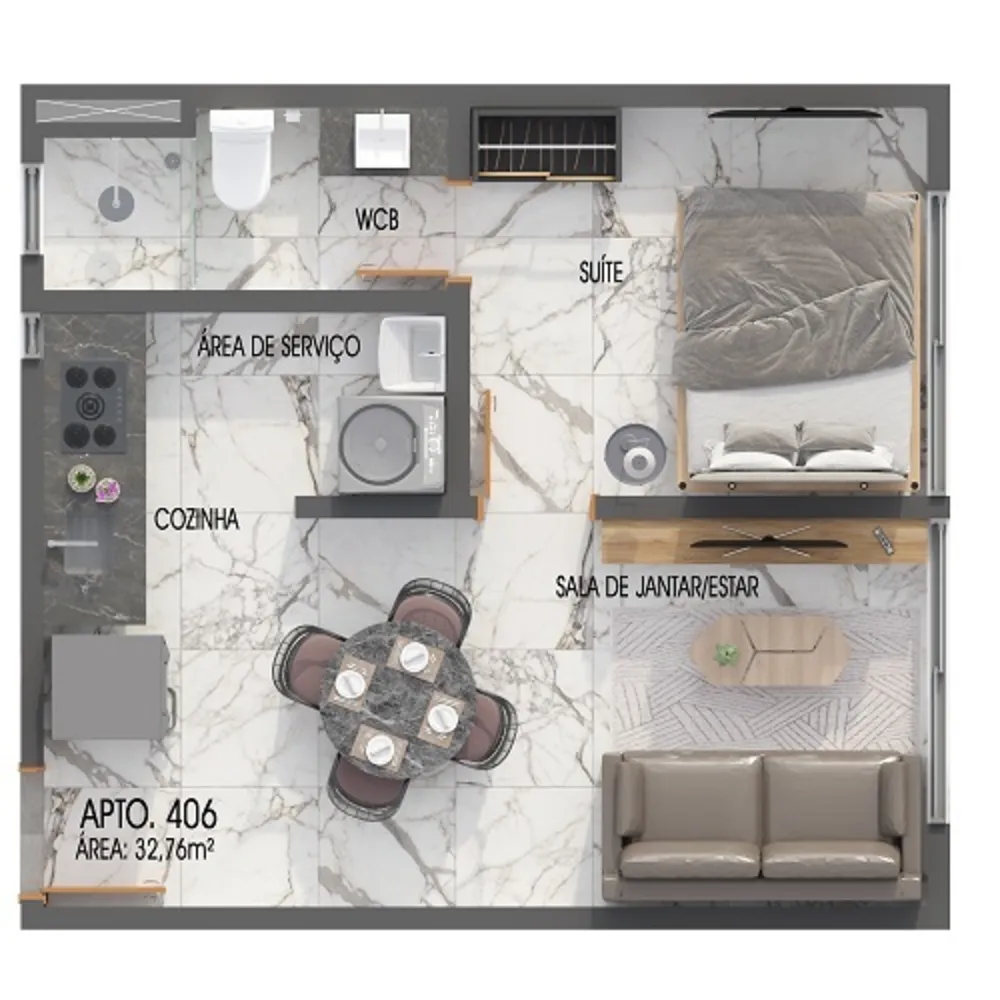 Apartamento, 3 quartos, 71 m² - Foto 1