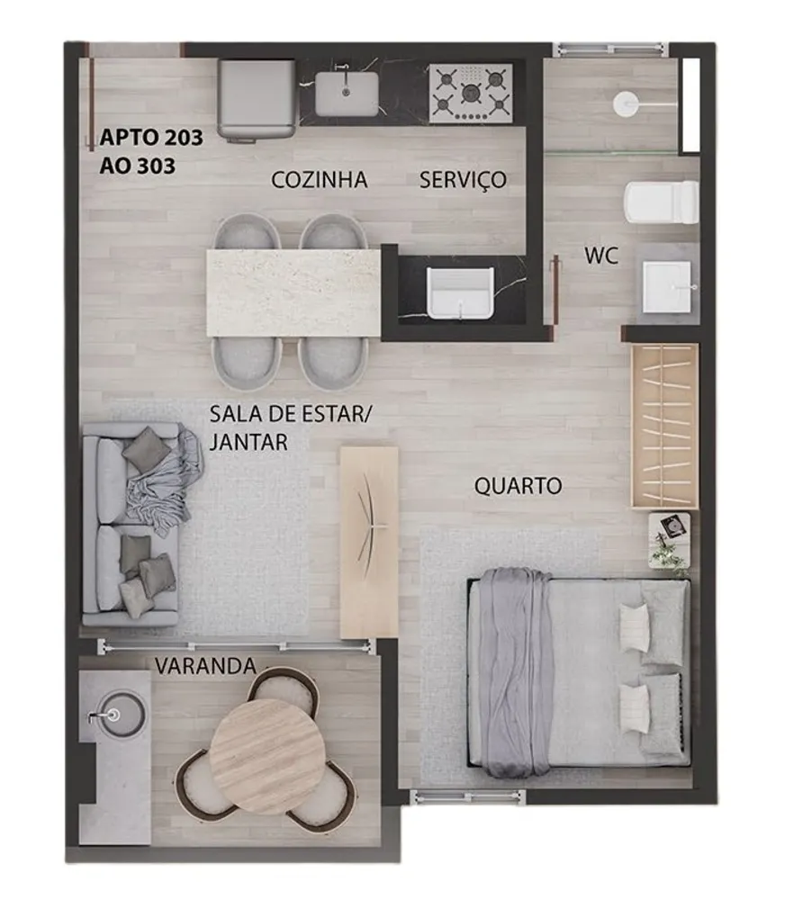 Apartamento, 3 quartos, 75 m² - Foto 2