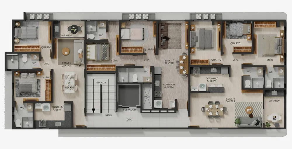 Cobertura, 2 quartos, 110 m² - Foto 1