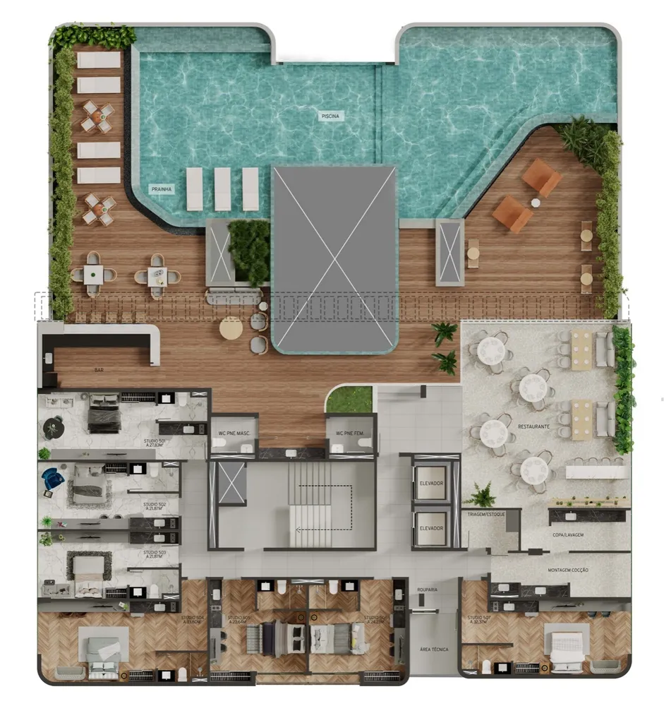 Apartamento, 1 quarto, 24 m² - Foto 10