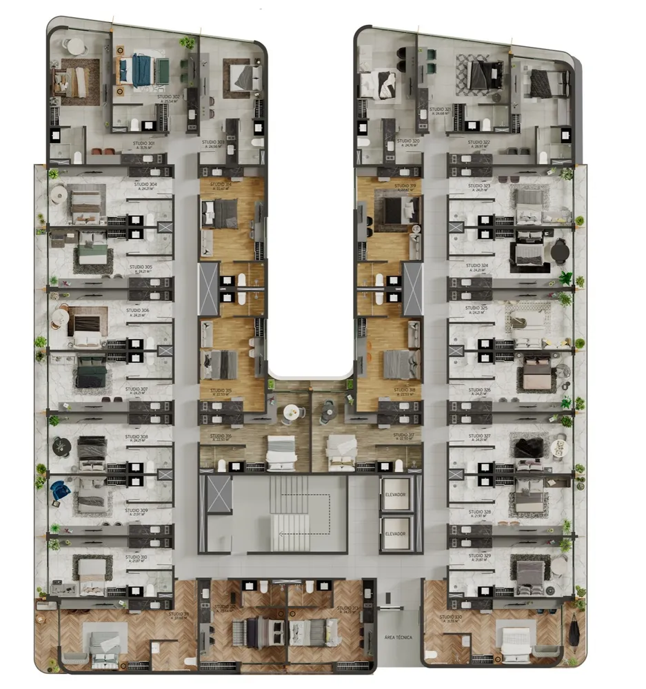 Apartamento, 1 quarto, 24 m² - Foto 8