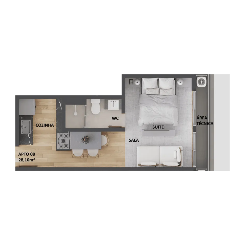 Apartamento, 2 quartos, 57 m² - Foto 5
