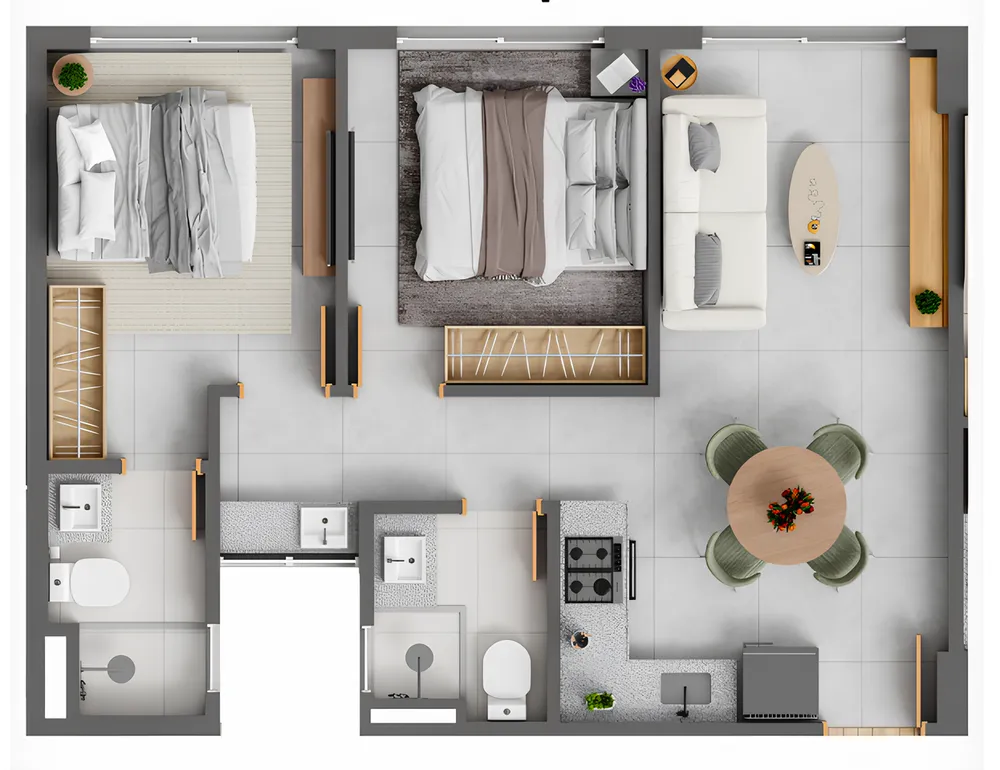 Apartamento, 2 quartos, 49 m² - Foto 4