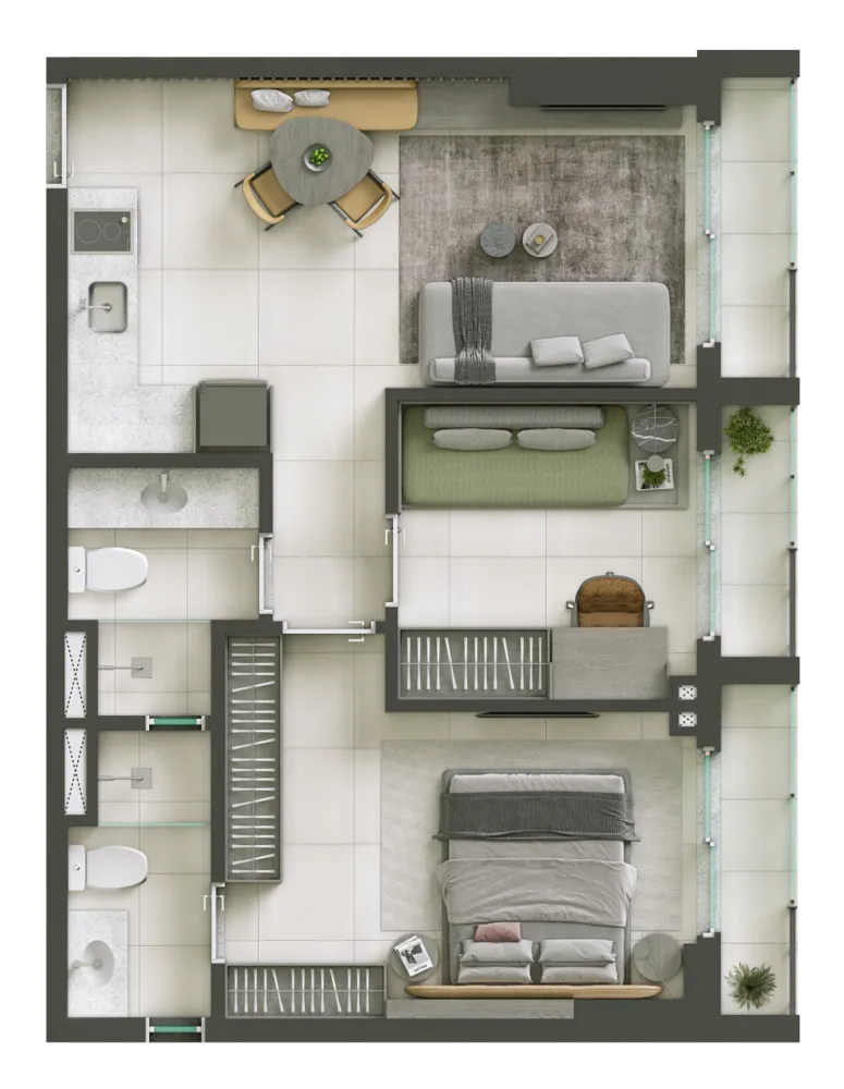 Apartamento, 2 quartos, 49 m² - Foto 5