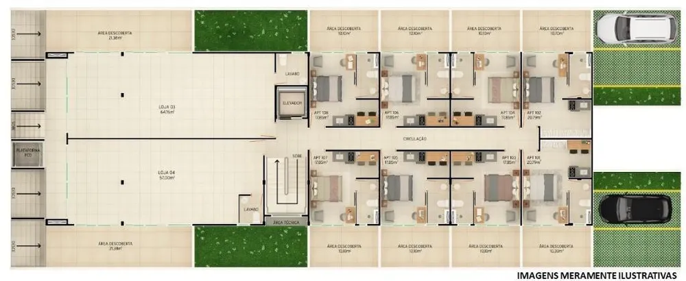 Apartamento, 1 quarto, 18 m² - Foto 5