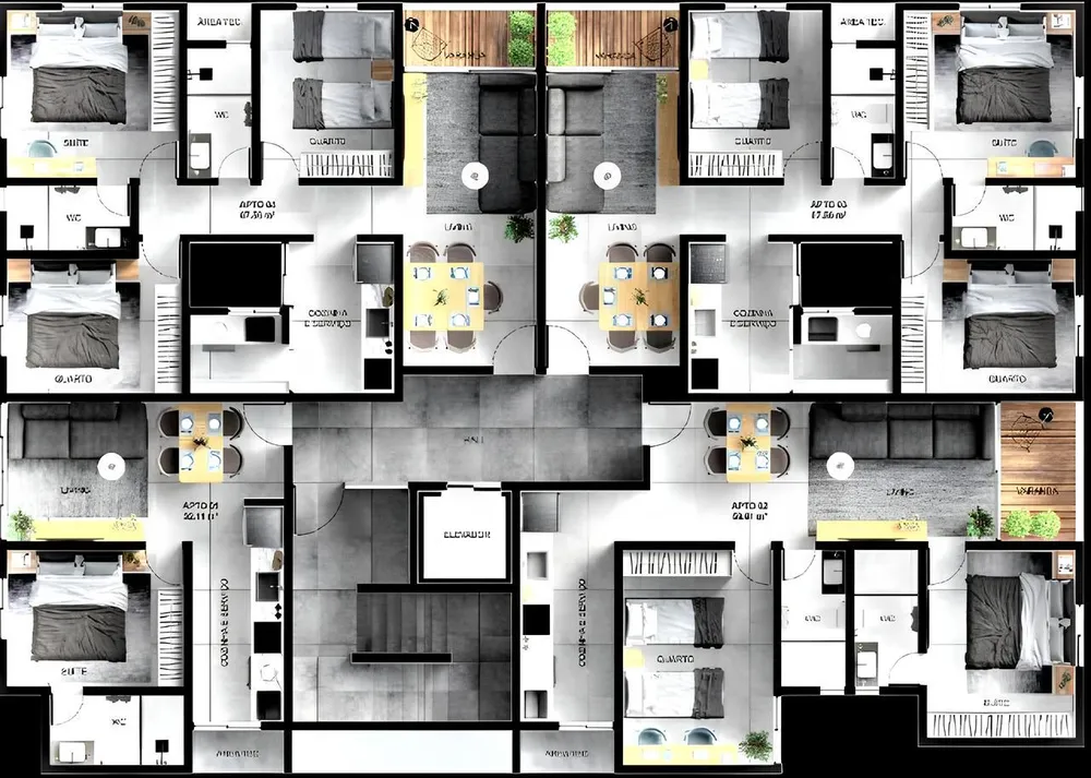 Apartamento, 2 quartos, 59 m² - Foto 3