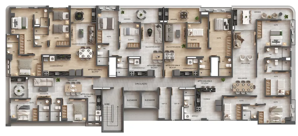 Cobertura, 3 quartos, 188 m² - Foto 5