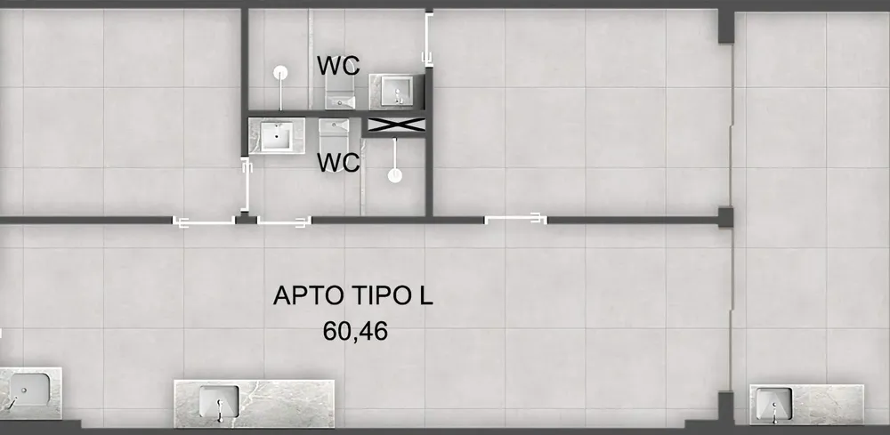 Casa, 1 quarto, 32 m² - Foto 3