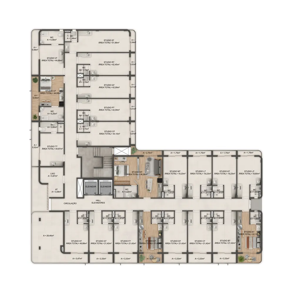 Casa, 1 quarto, 46 m² - Foto 9