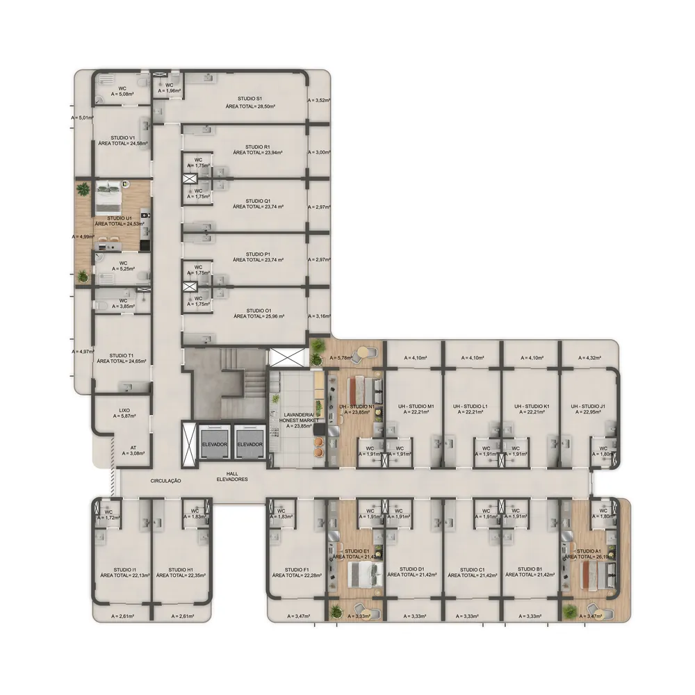 Casa, 1 quarto, 46 m² - Foto 3
