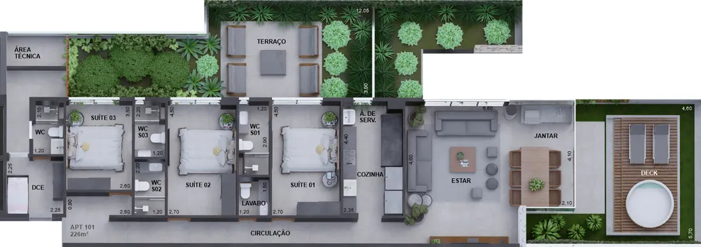 Casa, 3 quartos, 226 m² - Foto 7