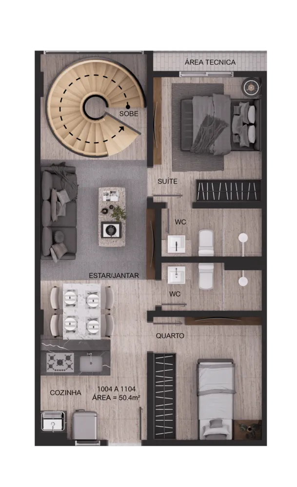 Cobertura, 2 quartos, 105 m² - Foto 13